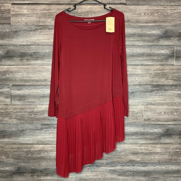 Soft Surroundings Tops - Soft Surroundings Pleated Long Sleeve Tunic Blouse